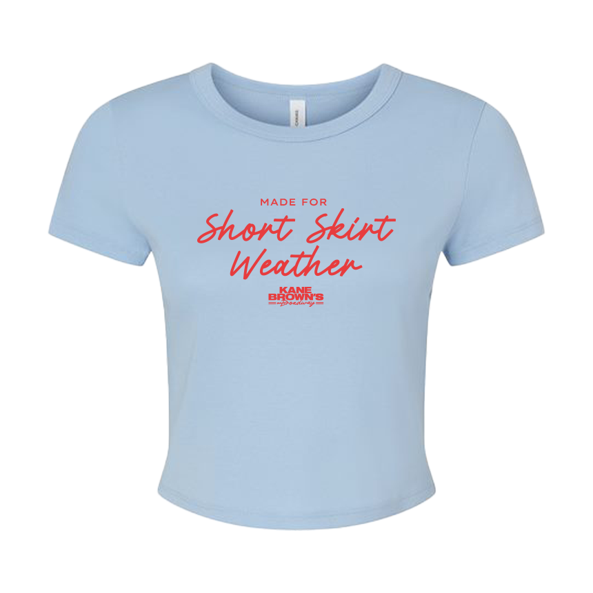 Short Skirt Weather Cropped Tee